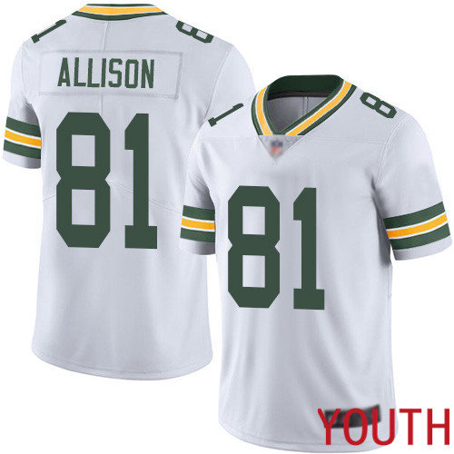 Green Bay Packers Limited White Youth 81 Allison Geronimo Road Jersey Nike NFL Vapor Untouchable